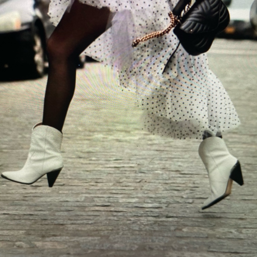 Joie Snakeskin Garner Boot White